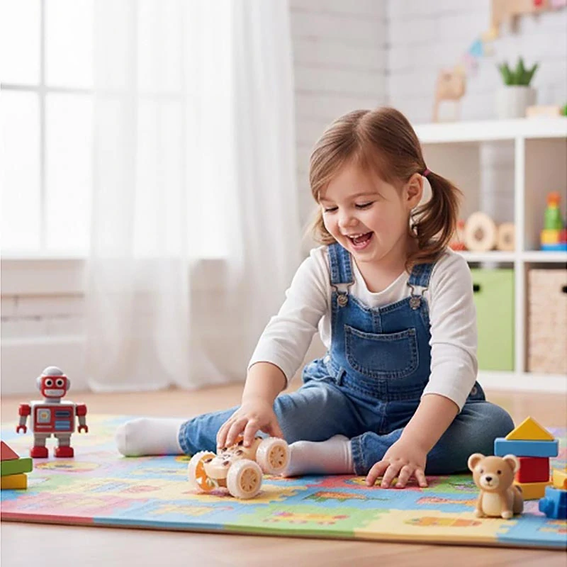 Obojstranné detské autíčko s kapybarou