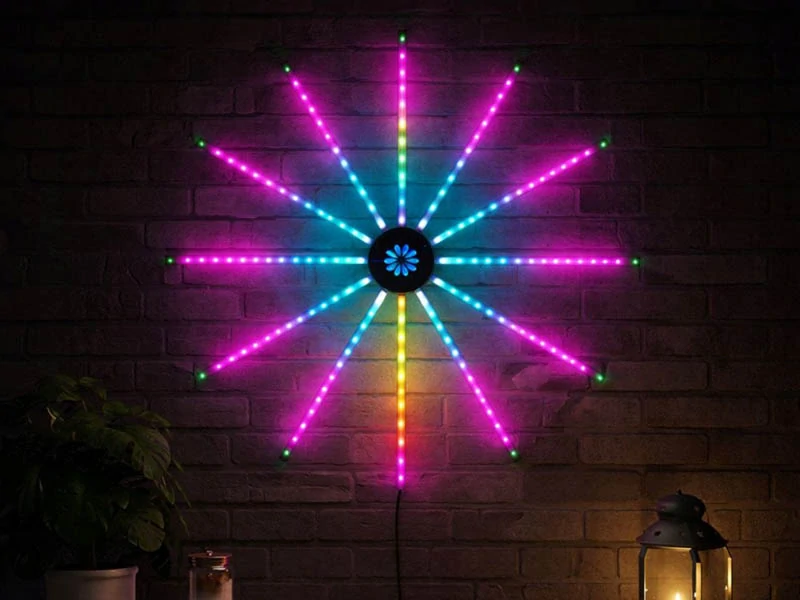LED lampa Ohňostroj RGB