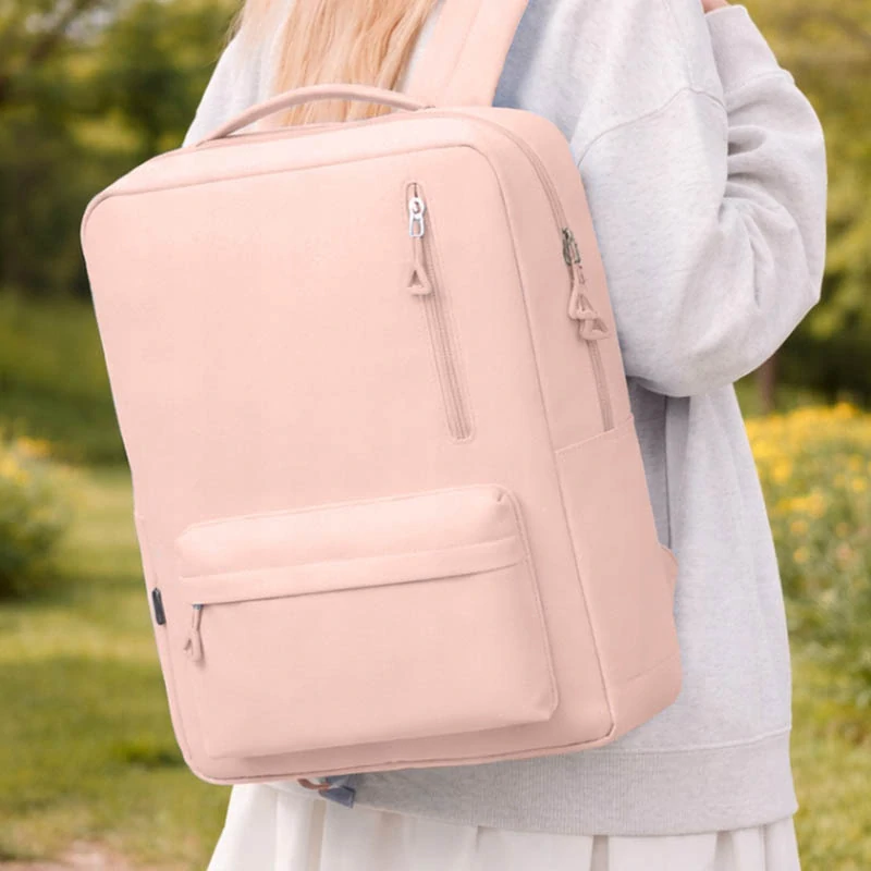 Mestský batoh na notebook 18 L ružový