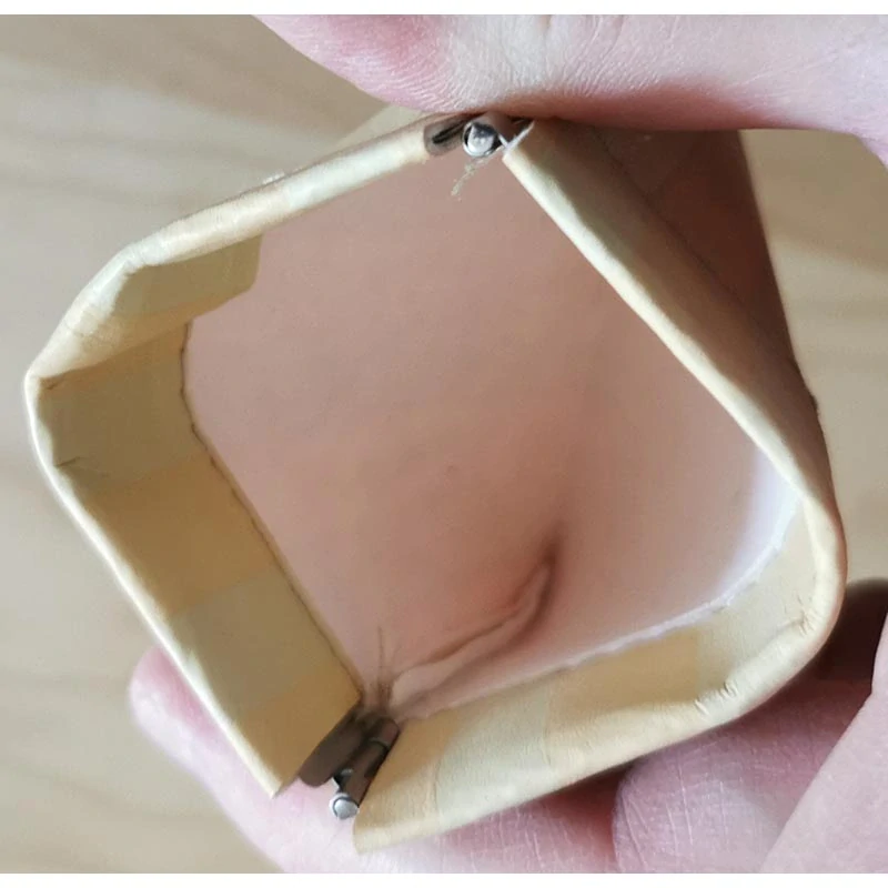 Peňaženka s pružinovým otváraním 9 × 9 cm