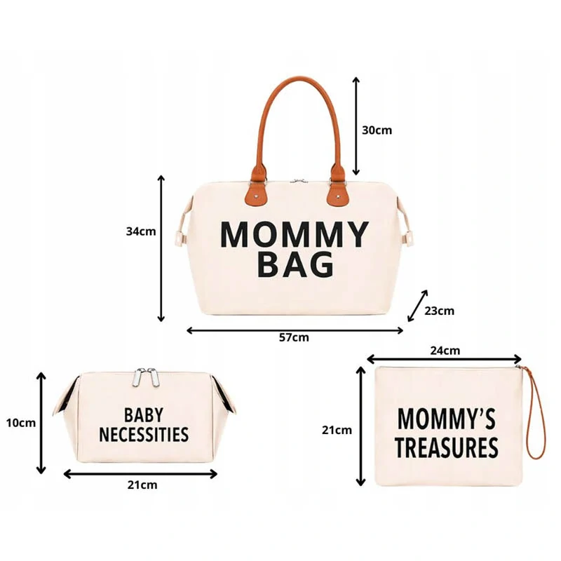 Taška pre mamičku Mommy Bag 3v1 béžová