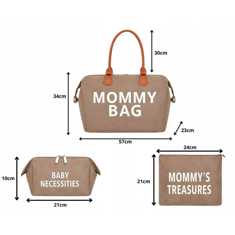 Taška pre mamičku Mommy Bag 3v1 hnedá