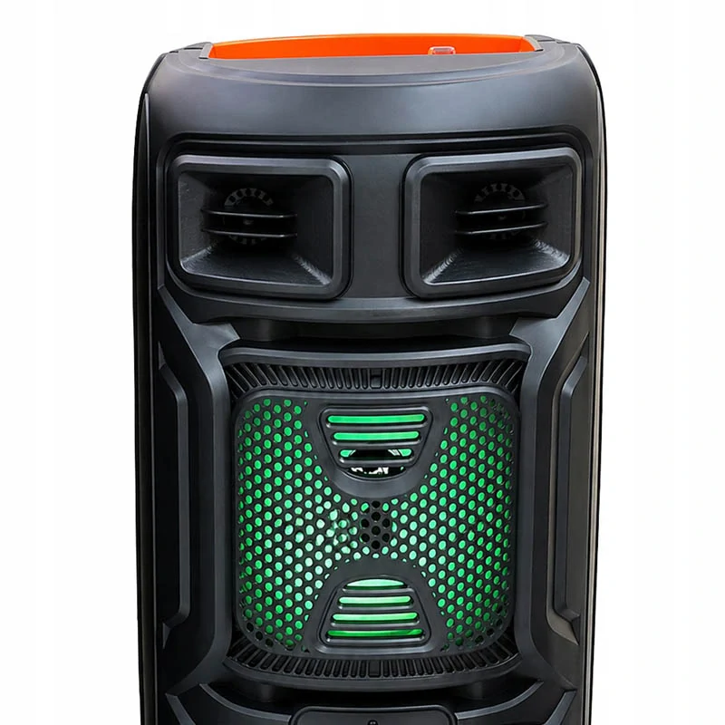 Bezdrôtový Bluetooth mikrofón s reproduktorom karaoke 60 cm 40W