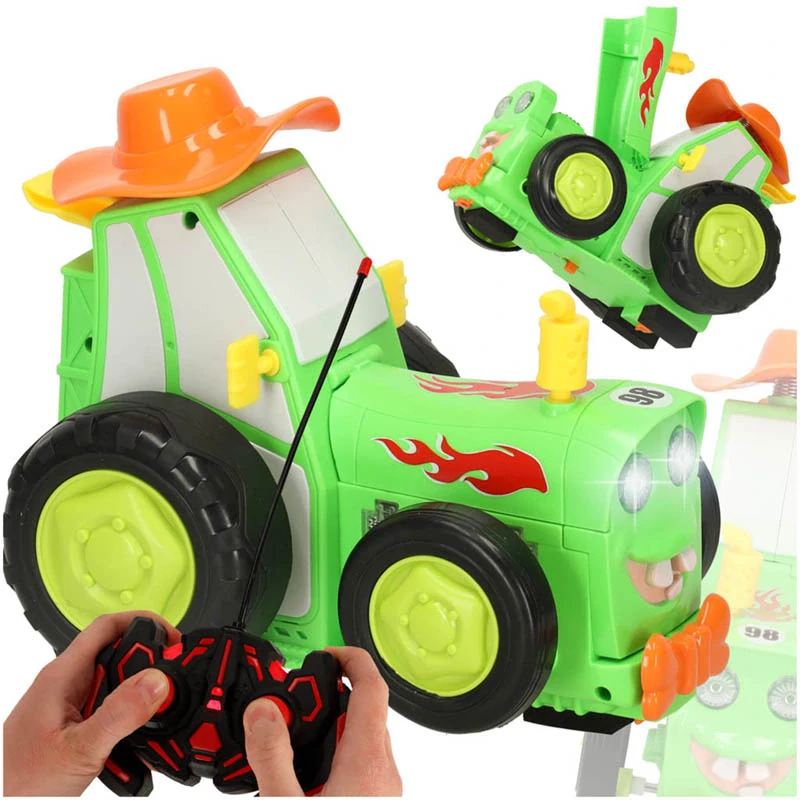 RC skákajúci traktor na diaľkové ovládanie