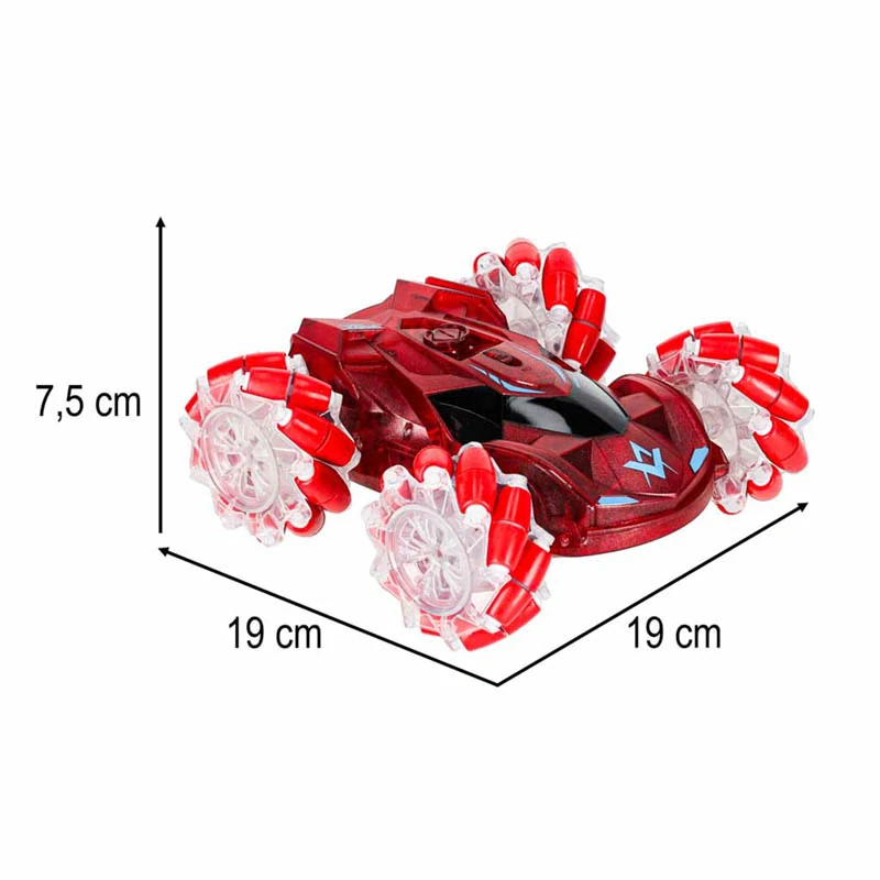 RC drift auto REVOLT Slydz Vapor Racer 360 na diaľkové ovládanie červené