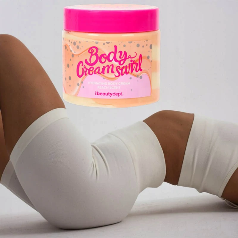 Hydratačný telový krém The Beauty Dept. Body Cream Swirl Peach 200 ml