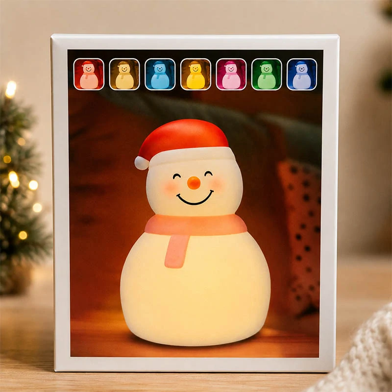 Dotyková LED lampa Snehuliak