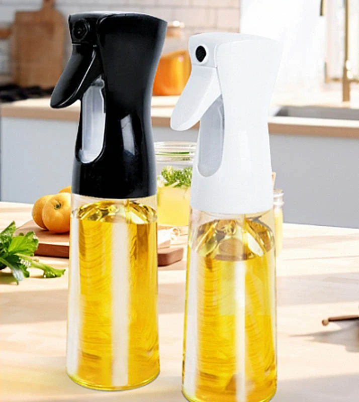 Rozprašovač na olej a olivový olej 200 ml čierny