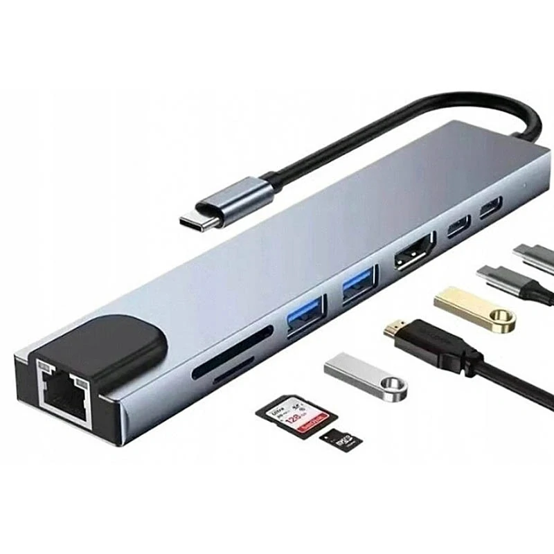 USB-C Hub 8v1