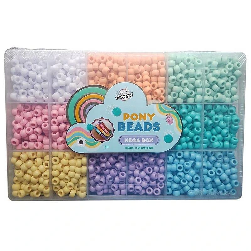 Sada korálikov Pony Beads – kreatívna súprava na výrobu náramkov