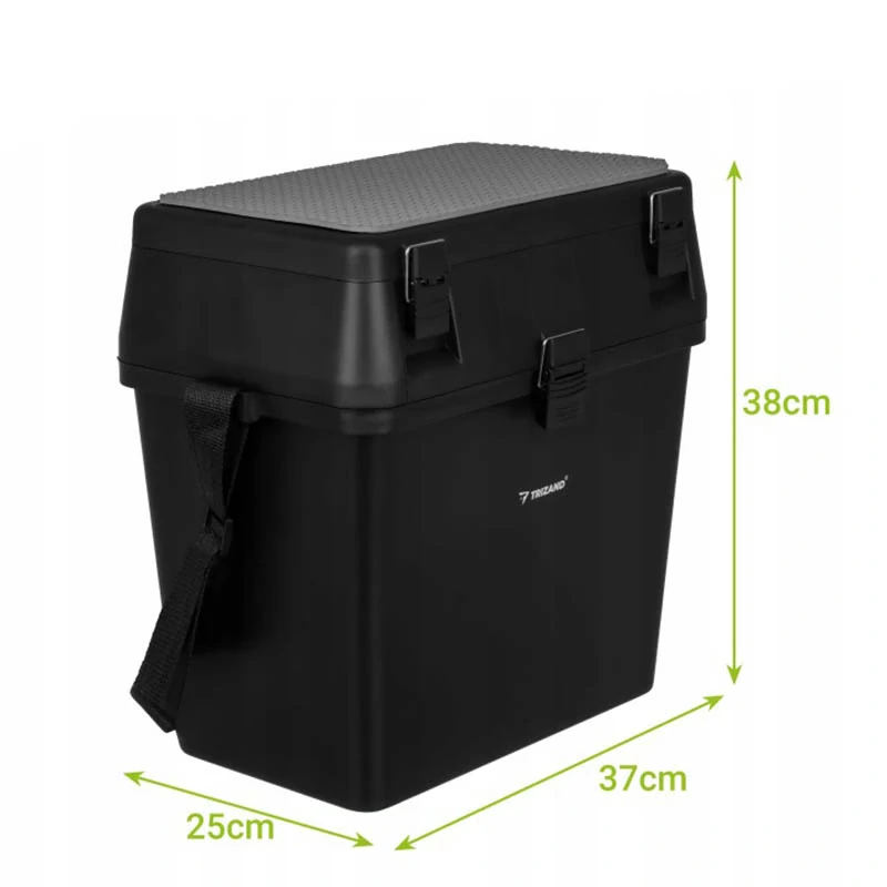 Rybársky box so sedadlom a organizérom na príslušenstvo 38 × 34 × 21 cm