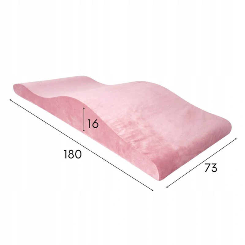 Anatomický matrac na predlžovanie mihalníc ružový