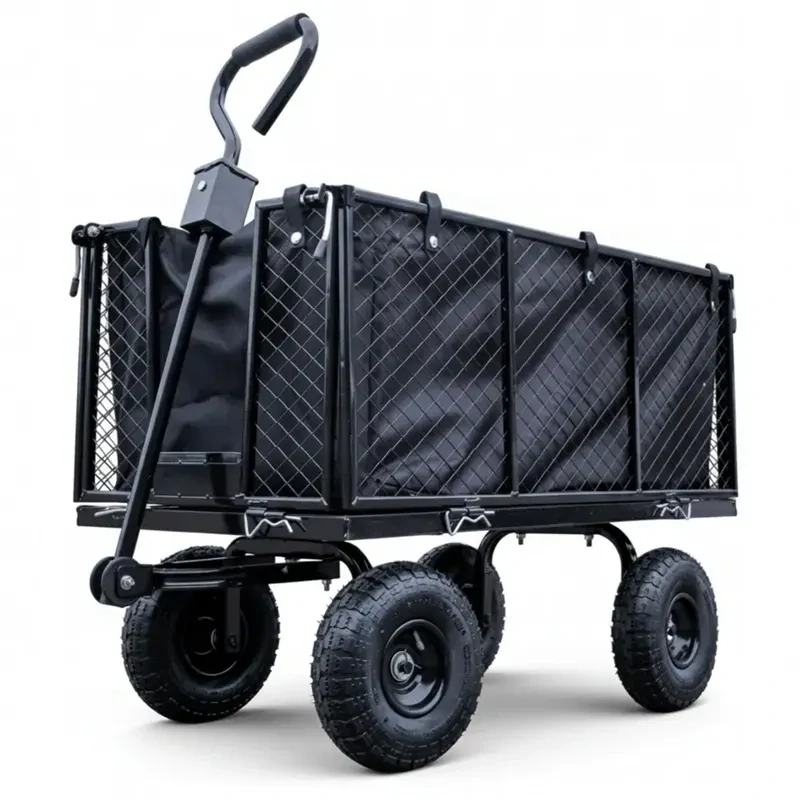 Záhradný vozík HÖGLER 250 l / 550 kg s plachtou čierny
