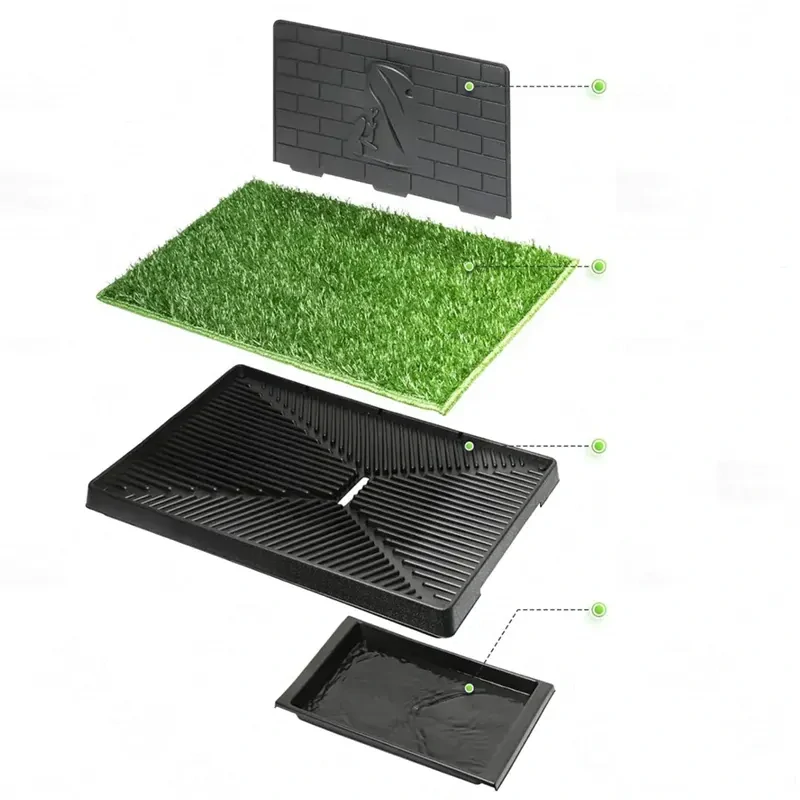 Toaleta pre psa s umelou trávou NUXIE® 63 × 50 cm