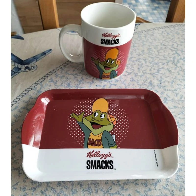 Podnos Kellogg's Smacks – retro servírovací podnos so žabkou Dig’em