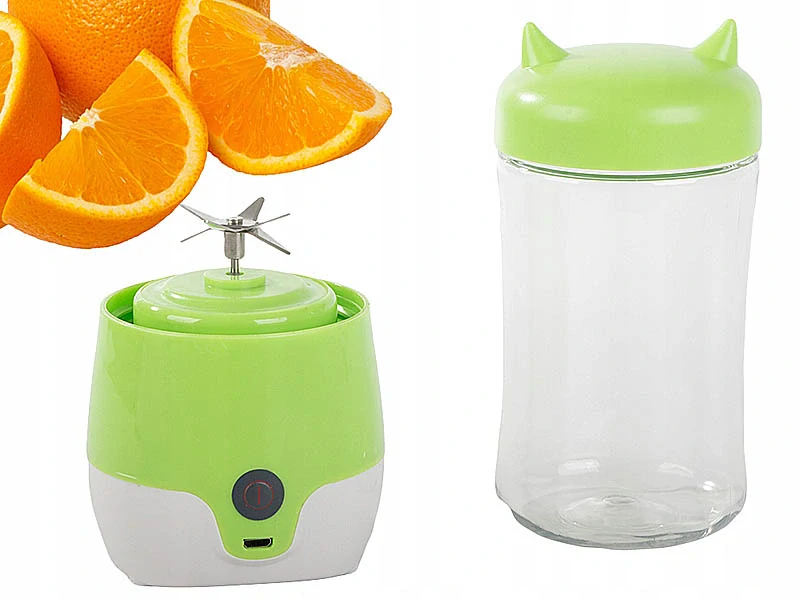 Prenosný smoothie mixér 350 ml zelený