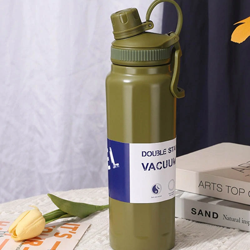 Nerezová termoska s náustkom 700 ml zelená