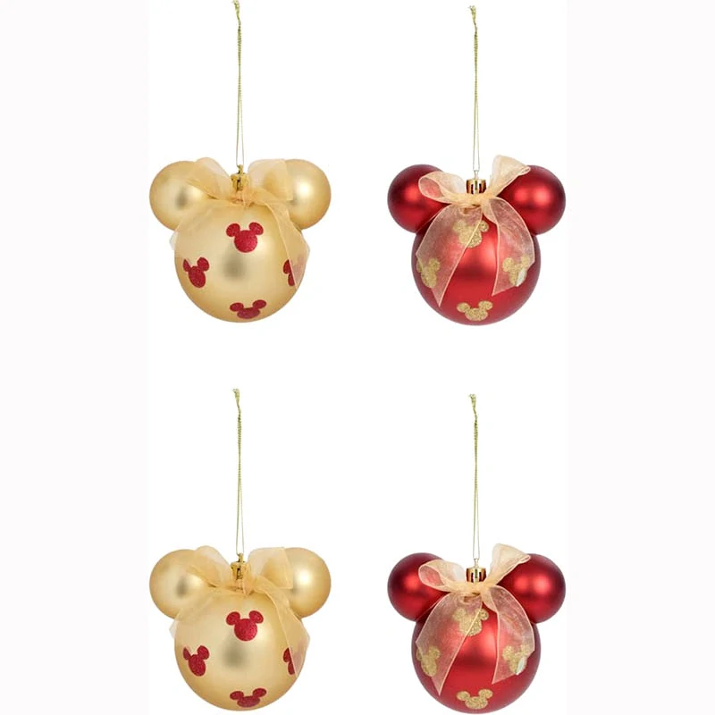 Vianočné gule Mickey Mouse 4 ks