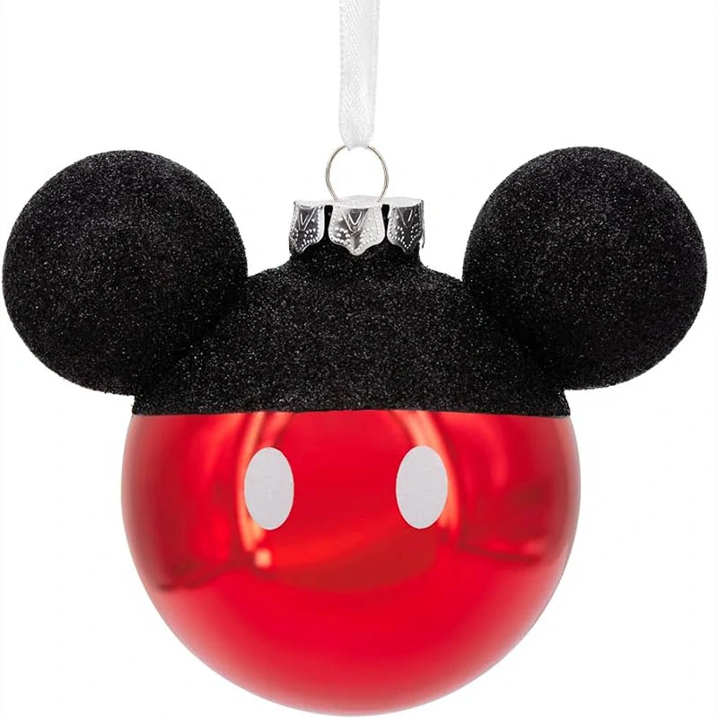 Disney vianočné gule Mickey Mouse 7 cm – sada 4 ks