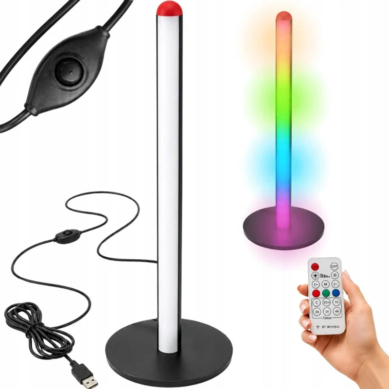 Stojaca LED lampa RGB 50 cm s 3 farbami svietenia