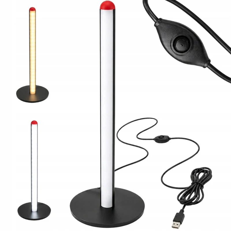 Stolová LED lampa s 3 farbami svetla