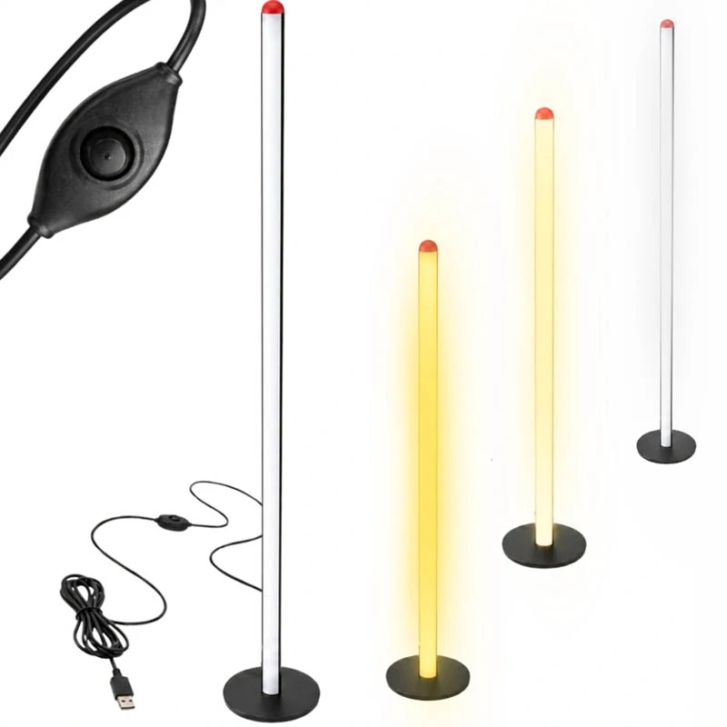 Stojaca LED lampa RGB 100 cm s 3 farbami svietenia