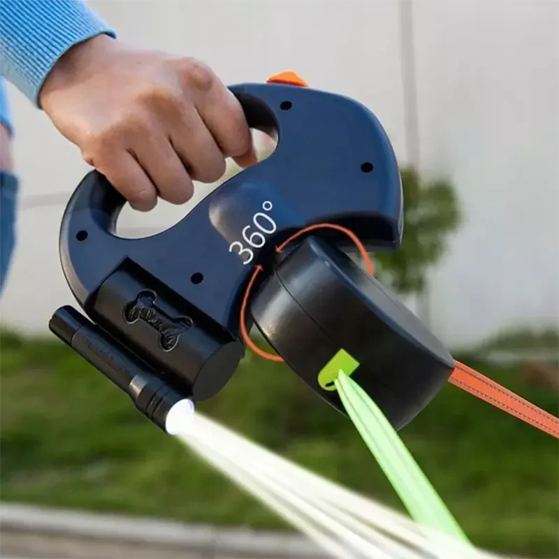 Automatické dvojité vodítko pre psov NUXIE® 2 × 3 m