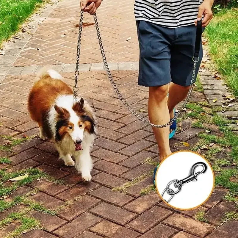 Vodítko pre psa s reťazou NUXIE® PREMIUM 120 cm