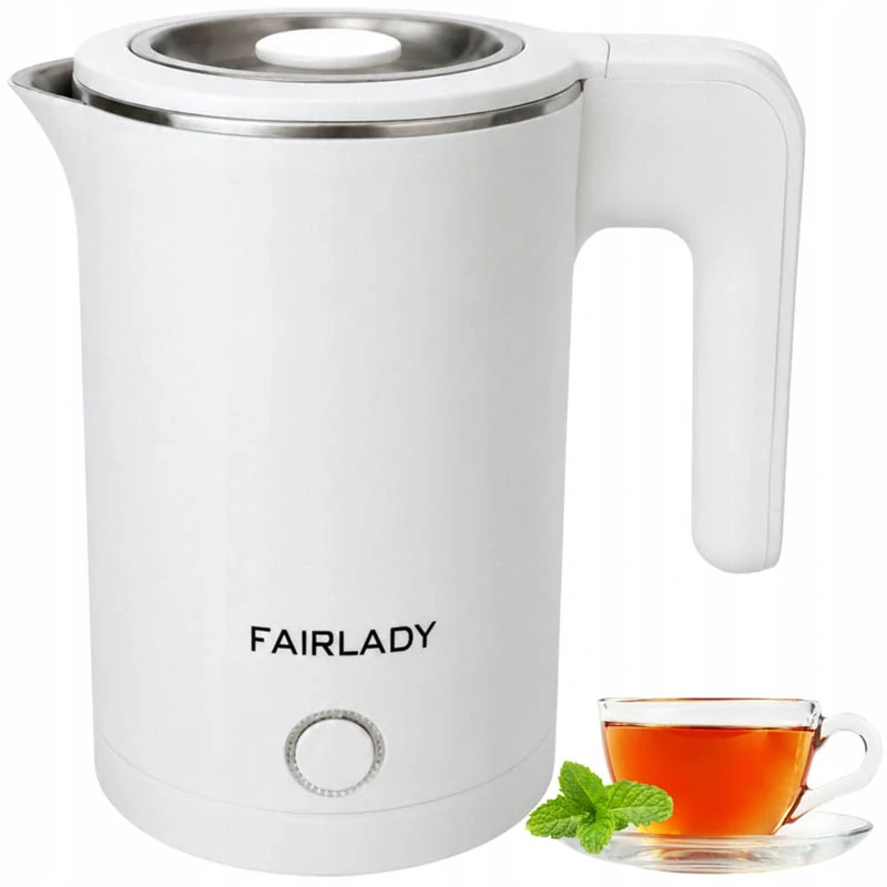 Rýchlovarná kanvica Fairlady 1 l 800 W biela