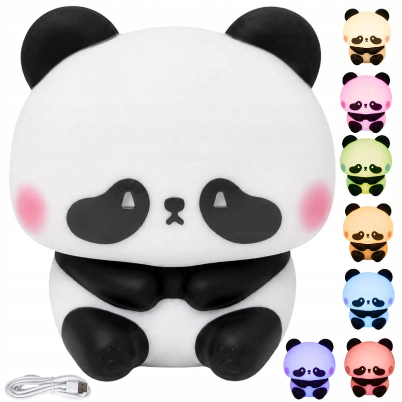 Nočné LED svetlo do deteskej izby Panda 10 cm