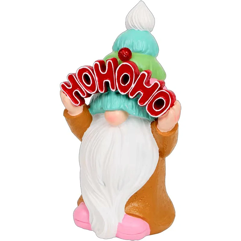 LED vianočný škriatok s nápisom HOHOHO 21,5 cm
