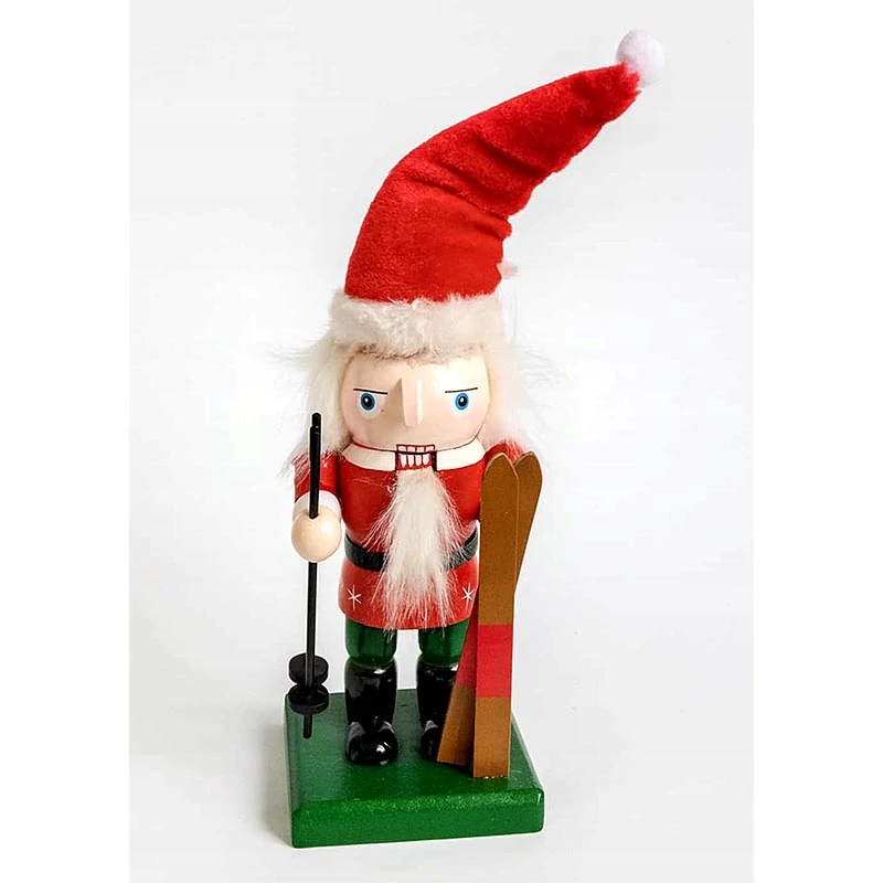 Vianočný luskáčik na lyžiach 16 cm
