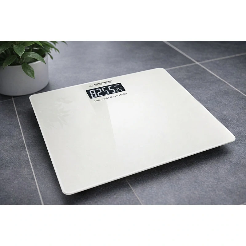 Digitálna osobná váha Esperanza Aerobic biela do 180 kg
