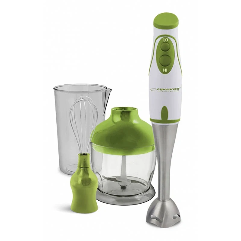 Tyčový mixér Esperanza Pesto 450 W so sekáčikom a šľahacou metličkou
