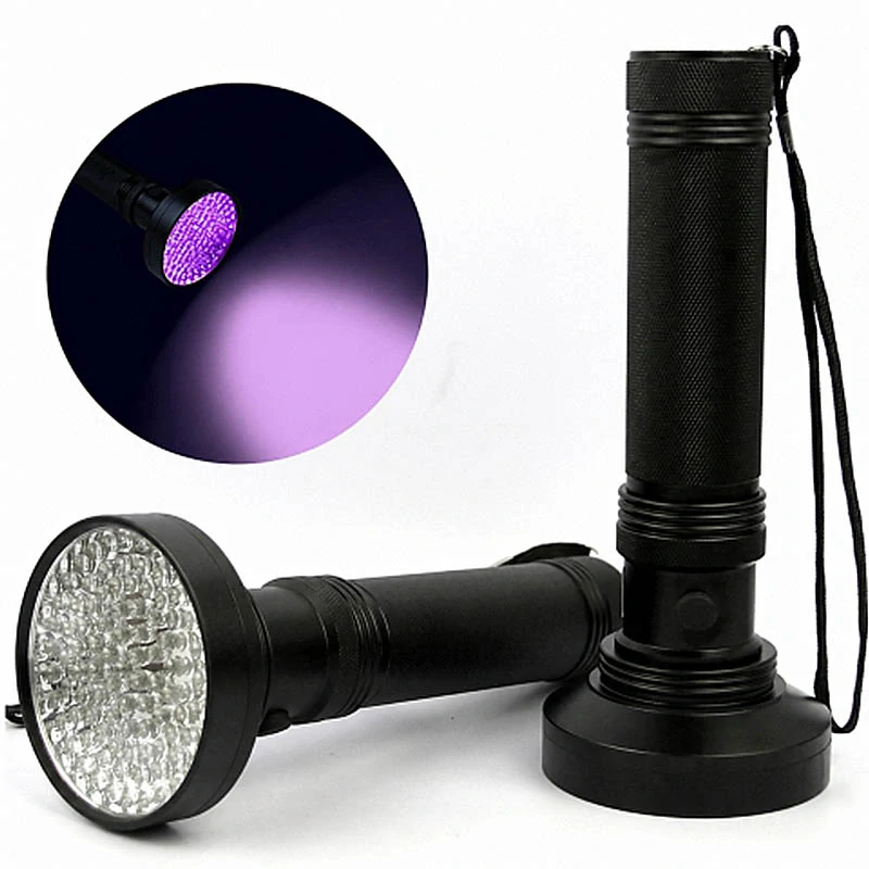 UV LED baterka 100 LED 395 nm