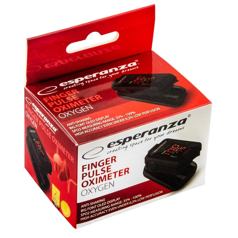 Pulzný oxymeter Esperanza OXYGEN na prst