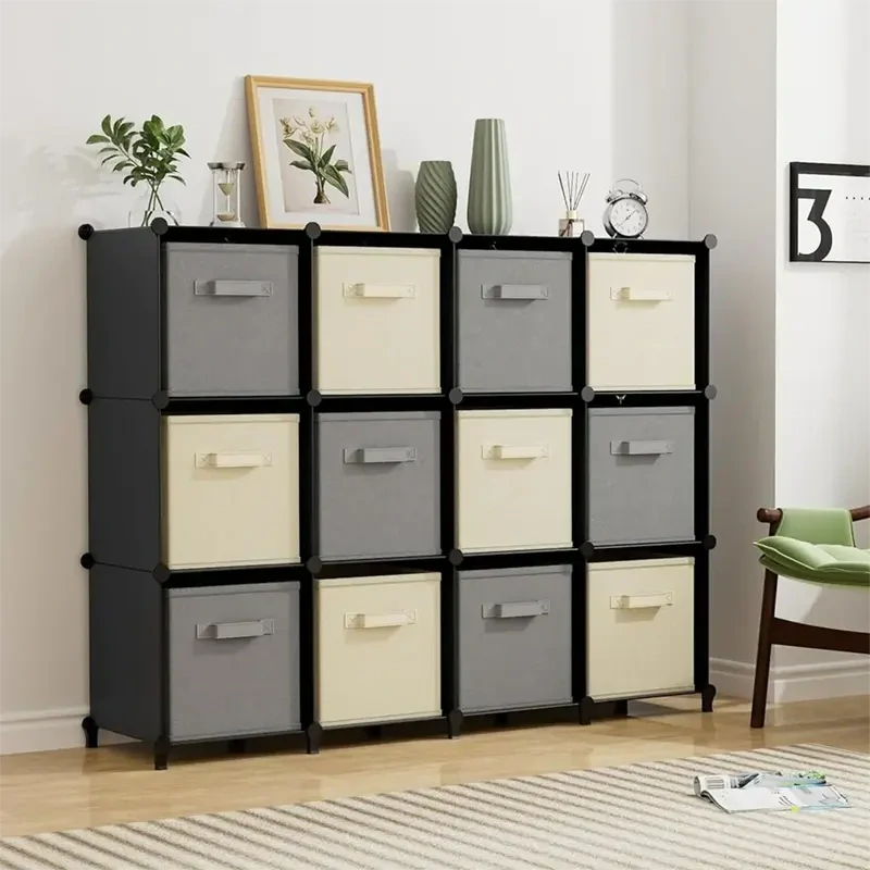 Modulárna skriňa HÖGLER ELEGANCE 12 modulov 92 x 129 x 32 cm čierna