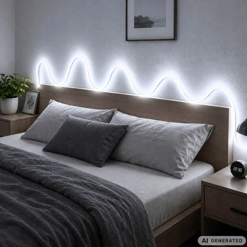 Samolepiaci LED pás 3 m USB 5 V – studené biele svetlo s vypínačom