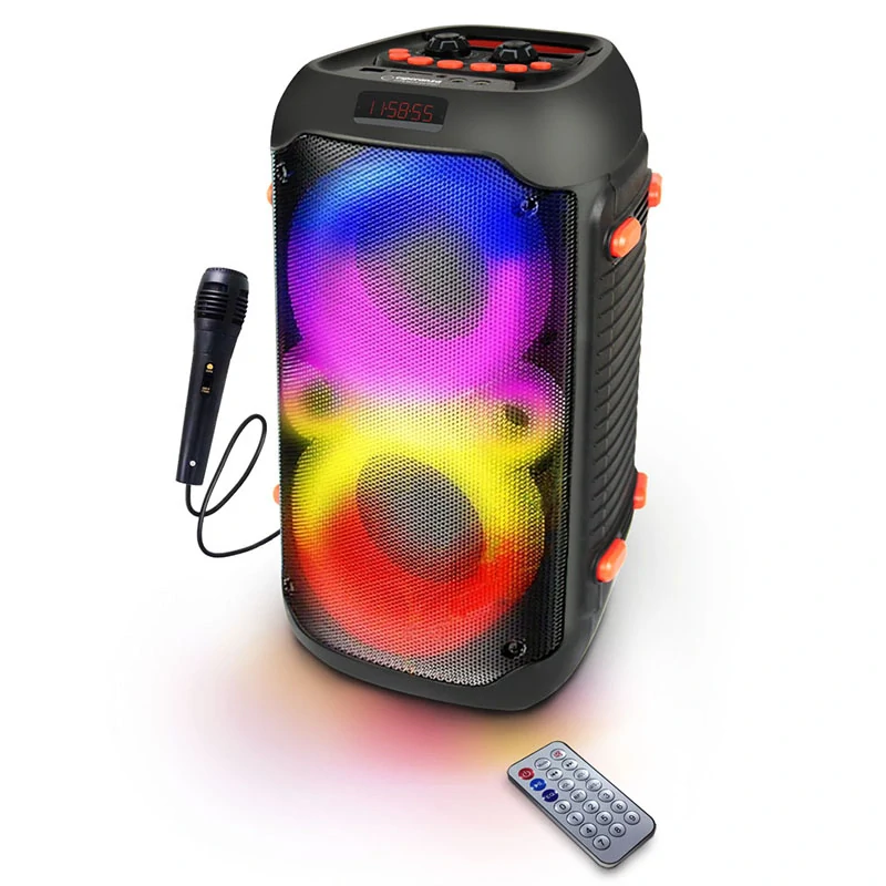 Bluetooth karaoke reproduktor Esperanza SINGER s RGB podsvietením