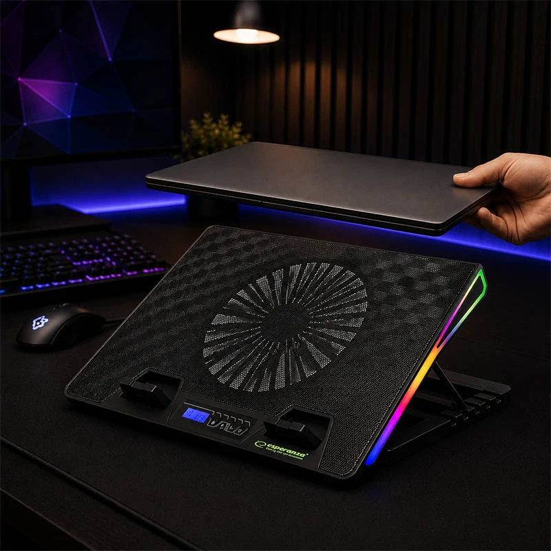 Chladiaca podložka pod notebook Esperanza ALIZE RGB