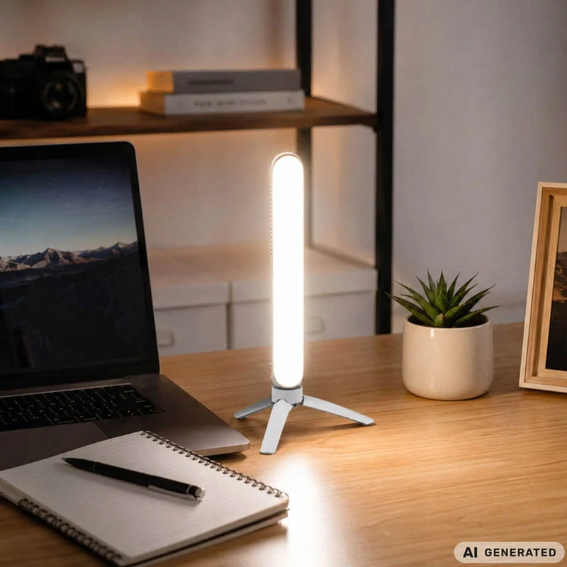 LED stolná lampa s 3 farbami svetla a 10 úrovňami jasu