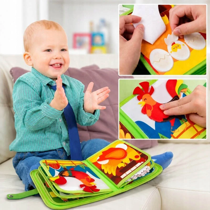 Montessori senzorická knižka Farma pre deti