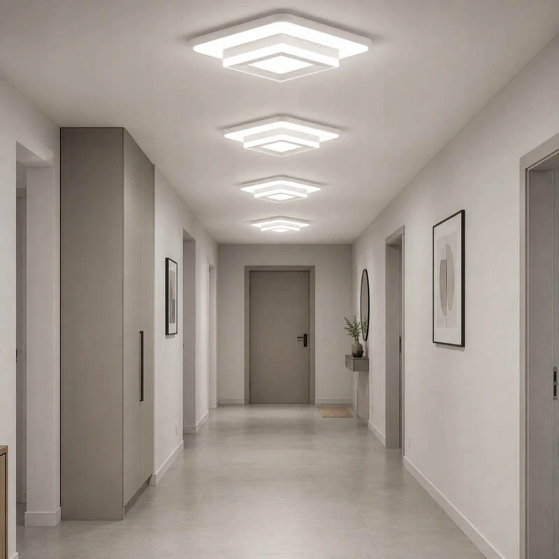 Stropné LED svietidlo biele 20 W 24 x 24 cm studená biela