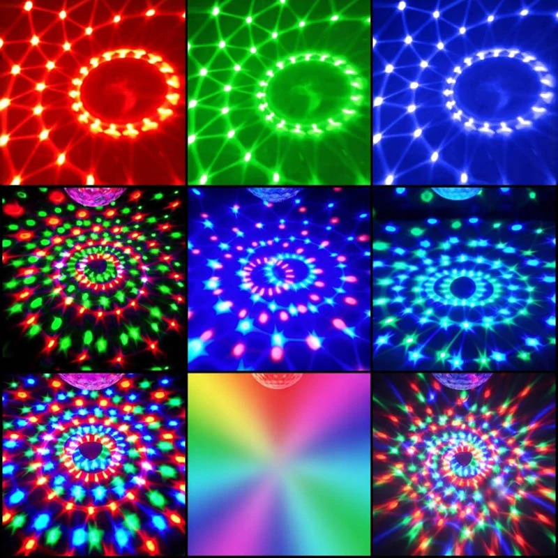 LED disco projektor RGB s diaľkovým ovládaním