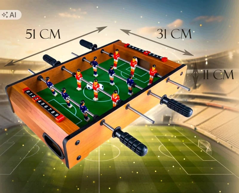 Prenosný stolný futbal s 12 hráčmi