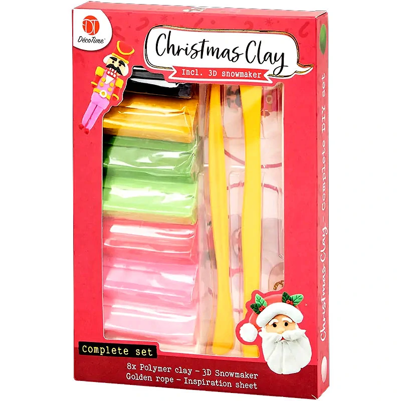 Sada polymérovej hmoty DécoTime Xmas Red
