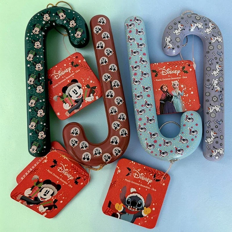 Vianočná ozdoba Disney v tvare cukrovej paličky 18 cm