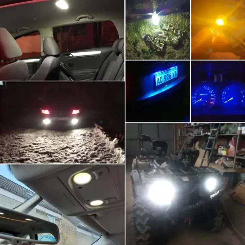 LED autožiarovka W5W T10 COB 360° 12 V – 6000 K