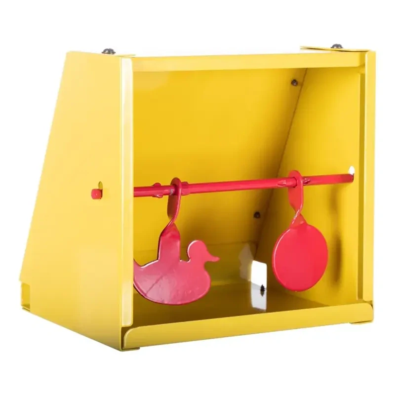 Lapač brokov Spinner na terče 14 × 14 cm s 2 reaktívnymi cieľmi – žltý