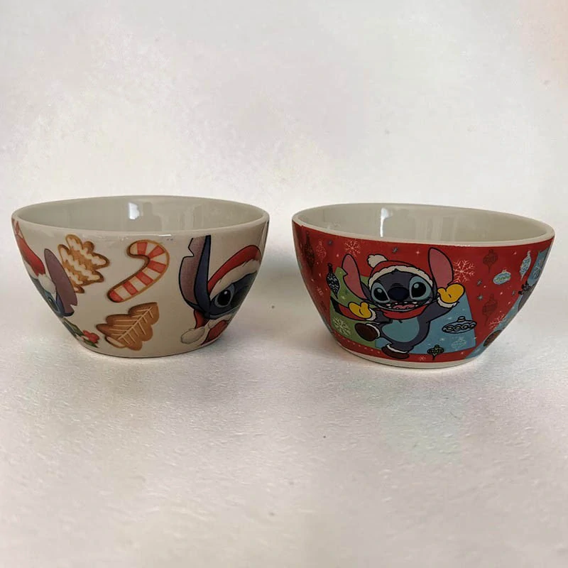 Porcelánová miska Disney Stitch s vianočným motívom 630 ml